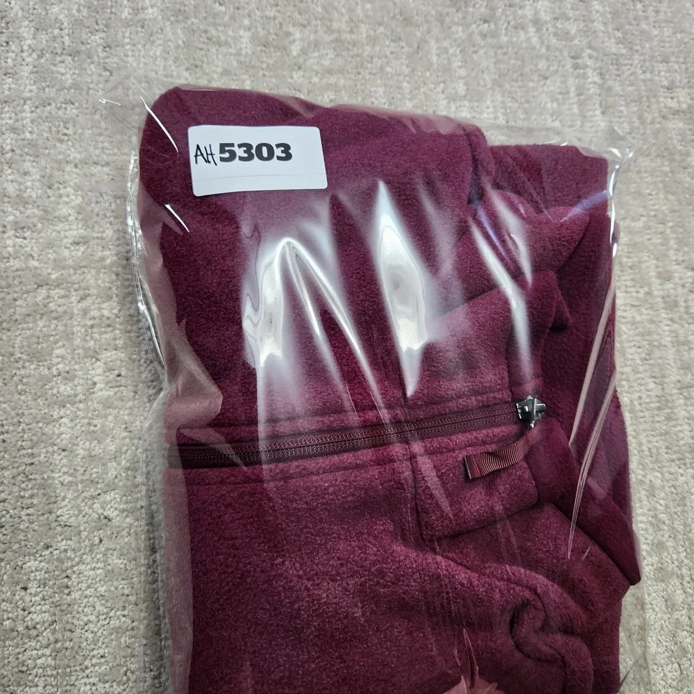 North Face Sweatshirt Men Medium Glacier Heavy Fleece 1/4 Zip Pullover‎ Red